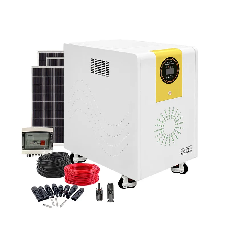 ऑफ-ग्रिड MPPT होम अप्लायन्स 12kw इन्व्हर्टर 32kwh बॅटरी